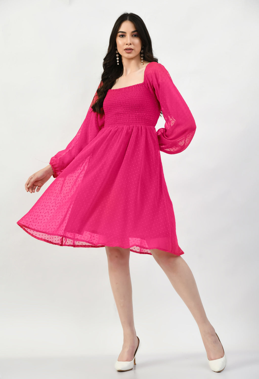 Knee Length CUNSAYI BUTA Dress, Casual WEAR, Fancy Gorgeous Looking Dress